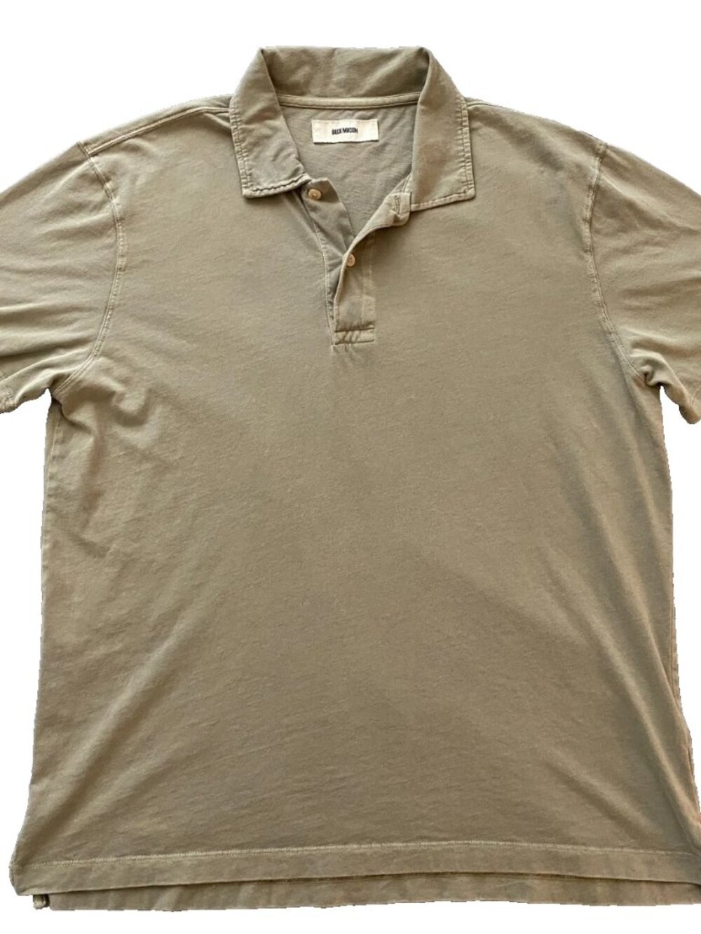 Buck Mason Light Brown Polo Shirt